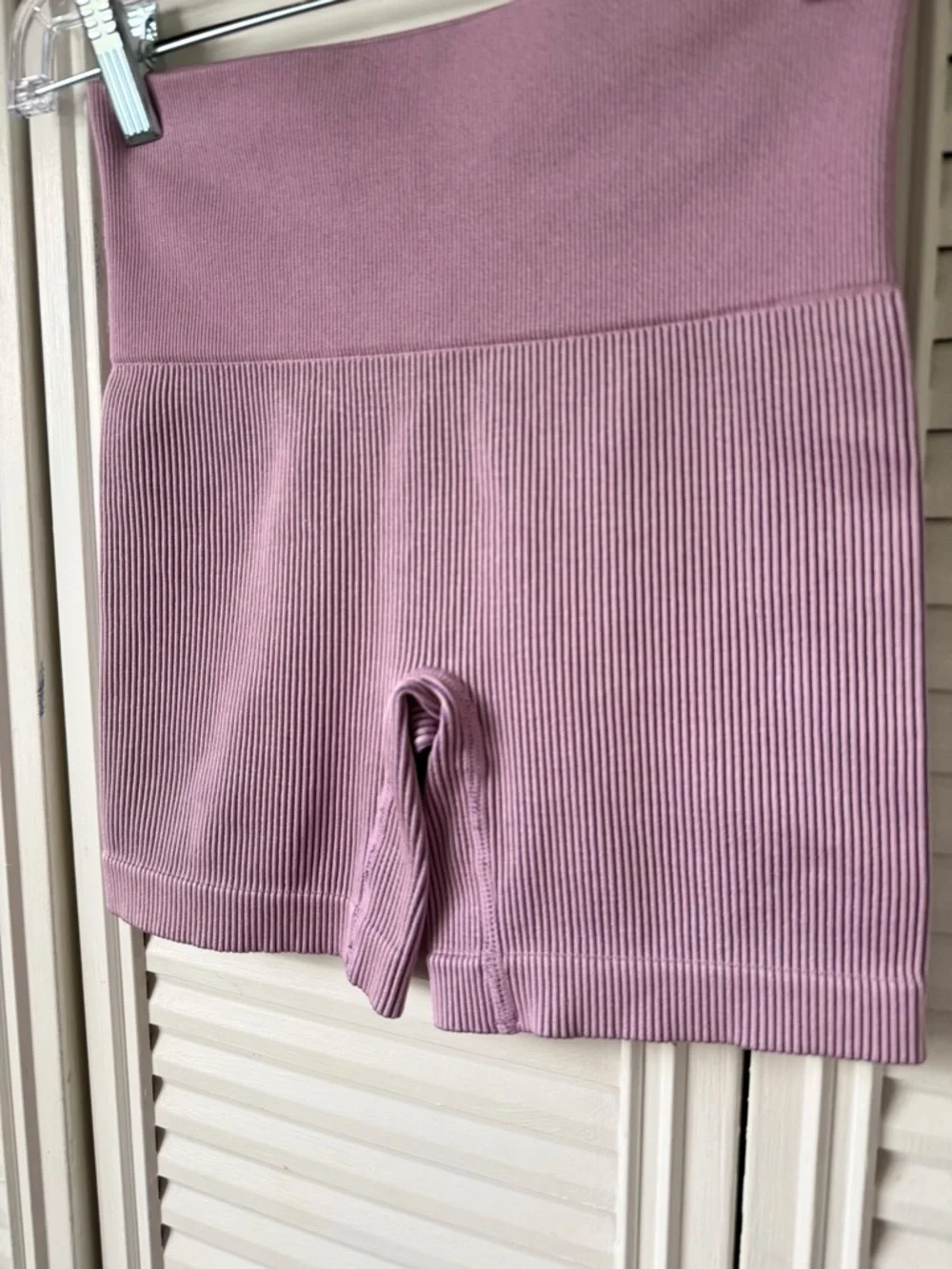 Colsie High-Waist Ribbed Shorts - Picture 2 of 4